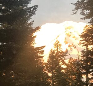 Sunset from Ascension Rock on Mount Shasta