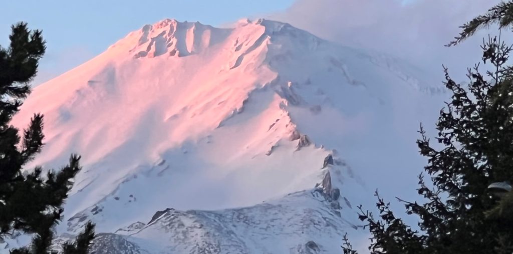 Mount Shasta sunset